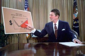 Ronald Reagan televised address from the Oval Office outlining plan for Tax Reduction Legislation July 1981